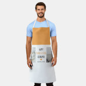 Tablier Bon thanksgiving photo Collage moderne grand-mère (Porté)