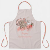 Tablier Bon thanksgiving Turquie Apron (Recto)