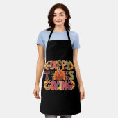 Tablier Bon thanksgiving Turquie Drôle saison Citrouille (Porté)