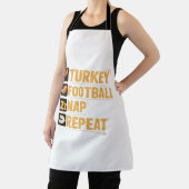 Tablier Bon thanksgiving Turquie Football Nap Repeat Funn (Insitu)