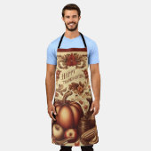 Tablier Bon thanksgiving vintage/classique (Porté)