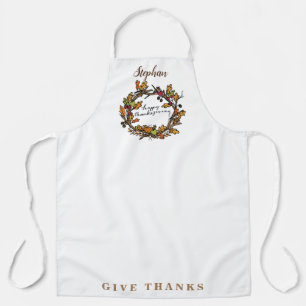Tablier Bon thanksgiving Wreath Design Vacances