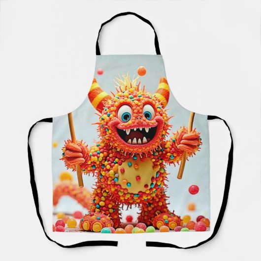 Tablier Bonbons de Monster heureux Design (Recto)