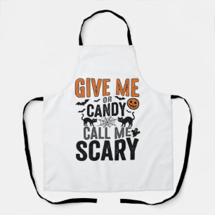 Tablier Bonbons d'Halloween ou Appelez-moi Épouvantable Gr