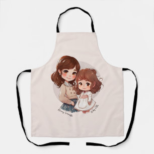 Tablier Bond adorable maman et fille (4)