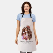 Tablier Bond adorable maman et fille (6) (Porté)