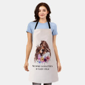 Tablier Bond adorable maman et fille (8) (Porté)