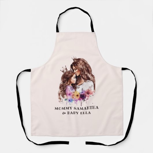 Tablier Bond adorable maman et fille (8) (Recto)