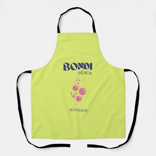 Tablier Bondi Beach, Lime Jaune (Recto)