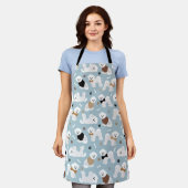 Tablier Bones et pattes Bichon Frise (Porté)