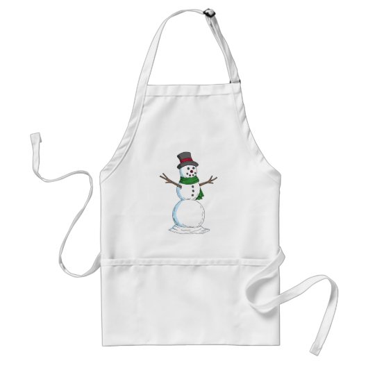 Tablier Bonhomme de neige (Devant)