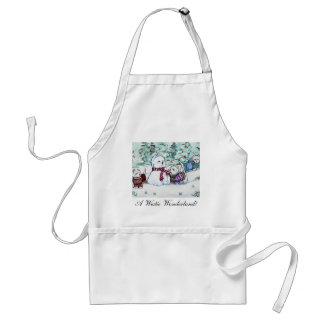 Tablier Bonhomme de neige de Terrier blanc de montagne