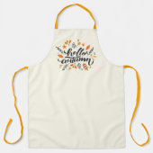 Tablier Bonjour automne (Recto)