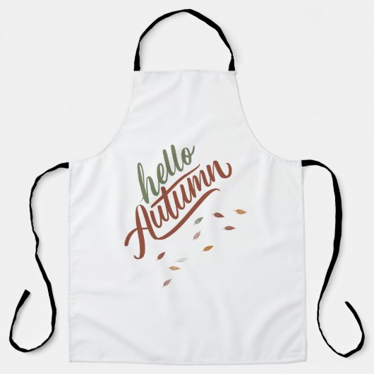 Tablier Bonjour automne (Recto)