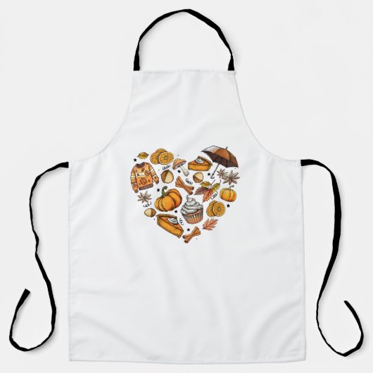 Tablier Bonjour Automne Feuilles De L'Automne Cosy Automne (Recto)