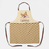Tablier Bonjour Corgi Chien (Recto)