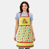 Tablier Bonjour Jello Retro Pink Apron (Porté)