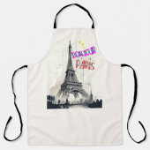 Tablier Bonjour Paris coloré (Recto)