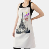 Tablier Bonjour Paris coloré (Insitu)