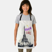 Tablier Bonjour Paris coloré (Insitu)