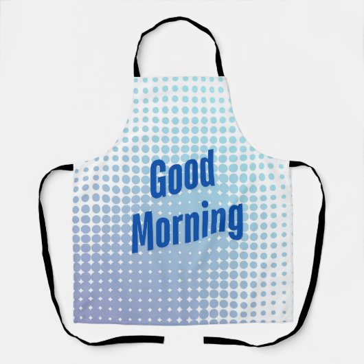 Tablier Bonjour Points Bleus (Recto)