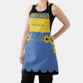 Tablier Bonjour Sunshine tournesol floral Apron (Insitu)