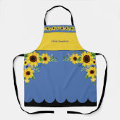 Tablier Bonjour Sunshine tournesol floral Apron (Recto)
