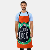 Tablier Bonne chance au porc Abstrait (Porté)