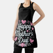 Tablier Bonne fête des mères mignonne maman florale grand- (Insitu)