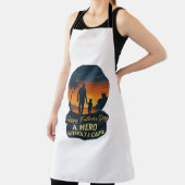 Tablier Bonne Fête des pères - Un héros sans cap (Insitu)