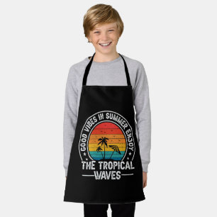 Tablier Bonnes Vibrations Été Vagues Tropicales