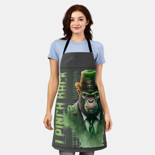 Tablier Bono Chimp Gangsta Apron "I Pinch Back" (Porté)