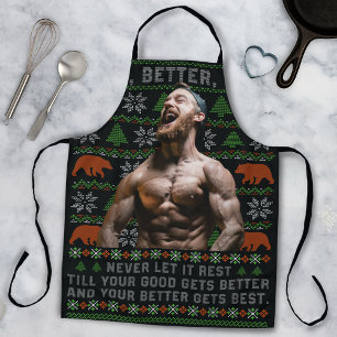 Tablier Bons Meilleurs Pires Costumes de Noël Personnalisé