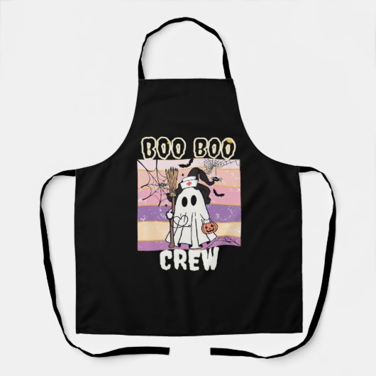 Tablier Boo Boo Crew Halloween Ghost Nurse Essential T-Shi (Recto)