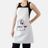 Tablier Boo Boo Crew Nurse Halloween Ghost Funny Surdimens (Insitu)
