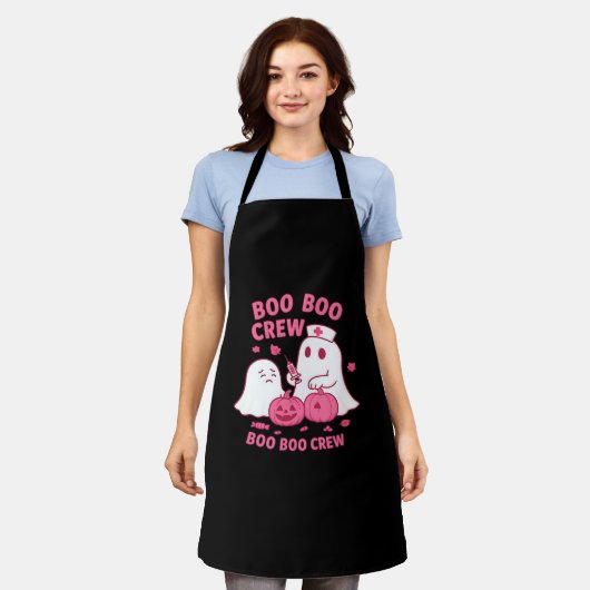 Tablier Boo Boo Infirmière d'équipage Funny Halloween Infi (Porté)