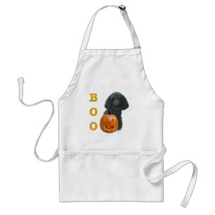 Tablier Boo de caniche (revêtement noir)