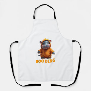 Tablier Boo Deng Tee Funny Moo Deng Costume bébé Hippo Hal
