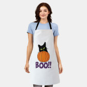 Tablier Boo Funny Jolly Chat Pékin Citrouille Halloween pa (Porté)