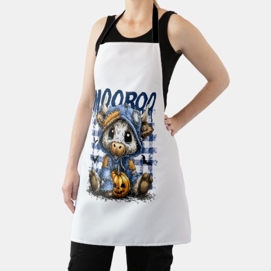 Tablier Boo Halloween Vache Éffrayante Highland (Insitu)