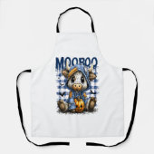 Tablier Boo Halloween Vache Éffrayante Highland (Recto)