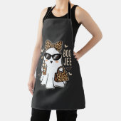 Tablier Boo Jee Cute Ghost Halloween Leopard Design_1 (Insitu)
