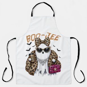 Tablier Boo-JEE Fantôme Léopard Coquette Halloween