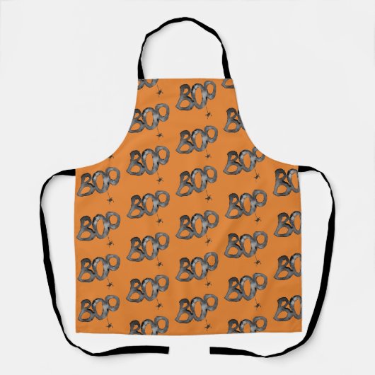Tablier BOO ! Motif Halloween  (Recto)