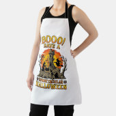 Tablier Booo Spooktacular Halloween Sorcière Chaudron Chât (Insitu)