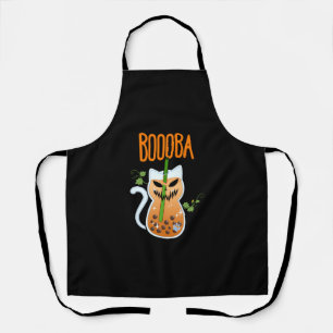 Tablier Boooba Kawaii Boba Boire du thé Amoureux des chats