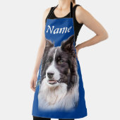 Tablier Border Collie Dog Animal Pet Ajouter le nom Apron (Insitu)