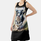 Tablier Border Collie en course (Insitu)