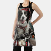 Tablier Bordure Collie Chien équitation Moto Noël (Insitu)