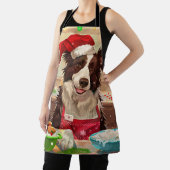 Tablier Bordure Collie Gîtes : Noël festif (Insitu)